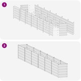  Povišeni vrtni krevet Antracit 480 x 40 x 55 cm | shoptok.hr