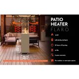 Brilagi Spoljašnji plinski kamin FLARO GAS 142x36 cm 8kW 1xAAA siva +zaštitna navlaka | Eponuda.com
