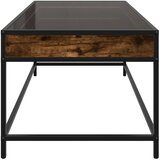  Stolić s beskonačnim LED svjetlima boja hrasta 90x50x41 cm | Eponuda.ba