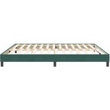 Box spring postelja brez vzmetnico temno zelena 200x220cm žamet, (21790903) | Shoptok.si