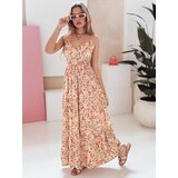 DStreet Sukienka maxi FLORALUSH w kwiaty czerwono-fioletowe | shoptok.hr