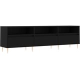 Maison Chic TV omarica - TV enota - Televizijska omarica črna 150x30x44,5 cm inženirski les, (21700314) Cene