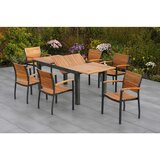 Gardenson Vrtna Garnitura Santorin, 7-Delno, Aluminij, Masivno | Shoptok.si