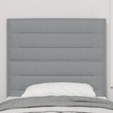  LED uzglavlje Linijski dizajn Svjetlosiva 80 cm Tkanina | shoptok.hr