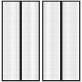 vidaXL Zavesa proti mrčesu 2 kosa z magnetnimi bloki črna 220x110 cm Cene