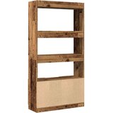  Visoka komoda boja staro drvo 92x33x180 cm konstruirano drvo | shoptok.hr