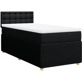 Maison Chic Box spring postelja - Vzmetna postelja z vzmetnico črna 100x200 cm blago SL17567, (21883551) | Shoptok.si