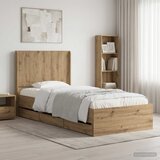  Krevetna konstrukcija s pohranom i uzglavljem Hrast artisan | shoptok.hr