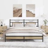  Posteljni okvir brez vzmetnice 183x213 cm inženirski les, (21829179) | Shoptok.si