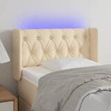 vidaXL LED uzglavlje krem 83x16x78/88 cm od tkanine | shoptok.hr