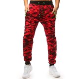 DStreet Spodnie męskie dresowe camo czerwone | Shoptok.si
