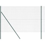 vidaXL Ogrodje s stebri Zelena 1.5 x 25 m Jeklo, (5000096593) | Shoptok.si
