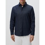 Reserved Slim fit košulja od trapera - mornarsko plava | shoptok.hr