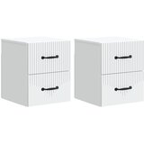  Noćni ormarić za montažu na zid 2 pcs Bijela 34,5 x 33 x 40 cm | shoptok.hr