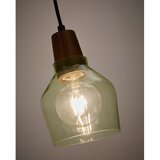 Kave Home Zelena/v temni naravni barvi viseča svetilka s steklenim senčilom ø 13,5 cm Silex – | Shoptok.si