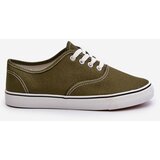 Boto Women's Classic Dark Green Canvas Sneakers Olvali | shoptok.hr