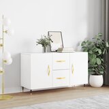 Maison Chic Komoda - Predalnik bela 100x36x60 cm inženirski les, (21716464) | Shoptok.si