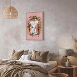  Slika - Tigger on the Grass (1 Part) Vertical 80x120 U prirodnom drvenom okviru | shoptok.hr