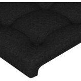  Uzglavlje s ušima crno 203x16x118/128 cm od tkanine | shoptok.hr