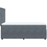 Box spring krevet s madracem tamnosivi 80 x 200 cm baršunasti | shoptok.hr
