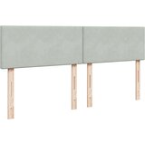 vidaXL Box spring postelja z vzmetnico svetlo siva 180x200 cm žamet | Shoptok.si