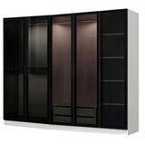 Hanah home kale - 6662 whiteblack wardrobe | Eponuda.com