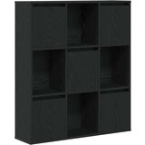 vidaXL Knjižna omara črna hrast 89x24x101,5 cm inženirski les, (22009689) | Shoptok.si