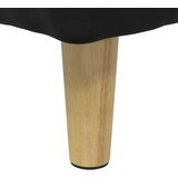 Otoman za pohranu s jastukom Crna 80 x 80 x 45 cm Baršun | shoptok.hr