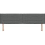  LED glava kreveta s LED trakama Tamno siva 180 cm tkanina | shoptok.hr