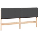  Tapecirani uzglavlje s uzglavljem Smeđa i tamno siva 180 cm | shoptok.hr