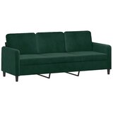  Trosjed s ukrasnim jastucima tamnozeleni 180 cm baršunasti Zelena | shoptok.hr