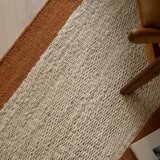 Asiatic Carpets Kremno bela/v barvi terakote ročno tkana volnena preproga 160x230 cm Lima Rust – | Shoptok.si