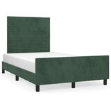 Furnova Posteljni okvir brez vzmetnico temno zelena 120x190 cm žamet, (21938275) | Shoptok.si