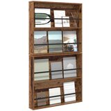  Polica za časopise s policom 2 pcs Staro drvo 80 x 12 x 70 cm | shoptok.hr
