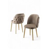 Hanah home set stolica (6 komada) axle cappuccino gold | ePonuda.com