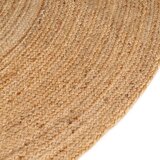  Ukrasni pleteni tepih od jute 210 cm okrugli | shoptok.hr