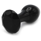 Kiotos glass plug crystal gem black Cene