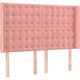 Krevet box spring s madracem LED ružičasti 140x200cm baršunasti | Eponuda.com