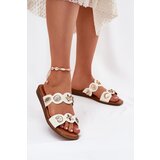 Boto Women's Slippers With Golden Rings White Jenoriela | shoptok.hr