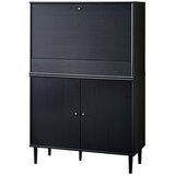 Hammel Furniture Črna vinska omara v jesenovem dekorju 89x136 cm Mistral - Hammel Furniture | Shoptok.si