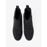 Shelvt Black suede ankle boots with elastic insert | Shoptok.si