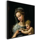  Slika - Rafael Santi – The Virgin of the Rose 60x60 U crnom drvenom okviru | shoptok.hr