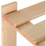 vidaXL Stalak za pohranu s 3 razine 60 x 28,5 x 90 cm masivna borovina | shoptok.hr