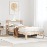  Okvir kreveta s uzglavljem 90 x 200 cm od masivne borovine | shoptok.hr