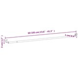  Karniše 2 kom bijelo-srebrne 60-105 cm aluminijske | shoptok.hr