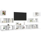  7-dijelni set TV ormarića bijeli od iverice | shoptok.hr