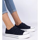 Gemre Navy blue women's lace-up sneakers Fernansis | shoptok.hr