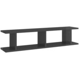  Zidne police 2 kom sjajne sive 90x18x20 cm konstruirano drvo | shoptok.hr