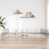  Kavez za ljubimce s 28 panela i vratima crni 35 x 35 cm čelični | Eponuda.com