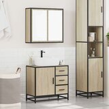 vidaXL 2-dijelni set kupaonskog namještaja boja hrasta sonome drveni | shoptok.hr